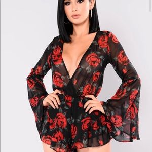 Fashion nova rose romper